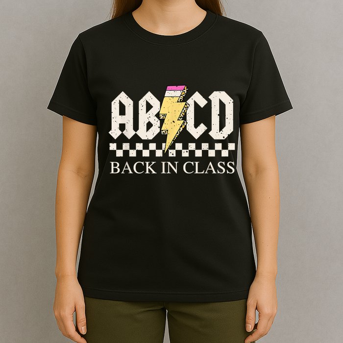Teachers Rock Back To School ABCD Back In Class T-Shirt