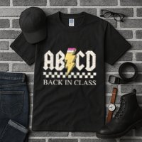 Teachers Rock Back To School ABCD Back In Class Tall T-Shirt