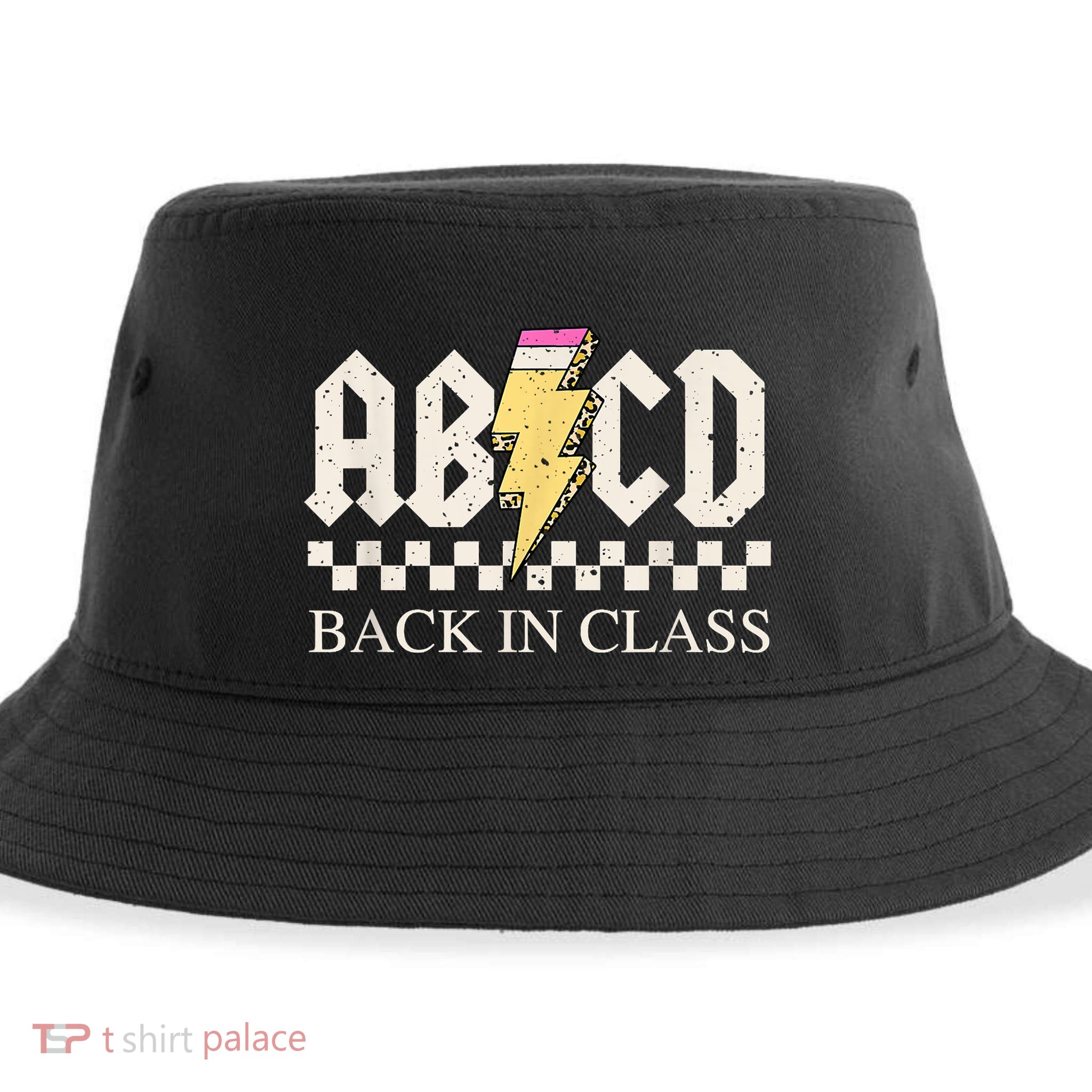 Teachers Rock Back To School ABCD Back In Class Sustainable Bucket Hat