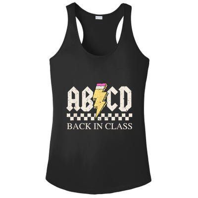 Teachers Rock Back To School ABCD Back In Class Ladies PosiCharge Competitor Racerback Tank