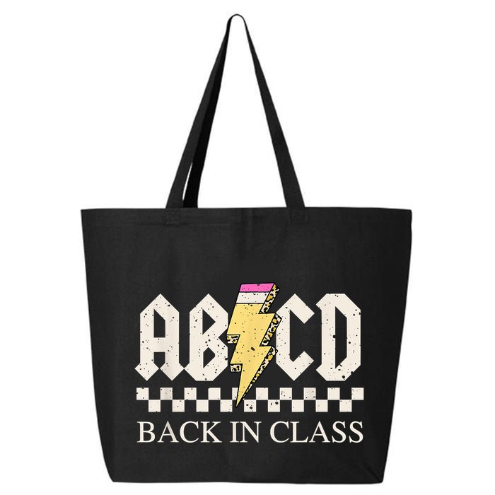 Teachers Rock Back To School ABCD Back In Class 25L Jumbo Tote