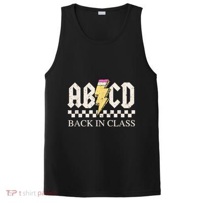 Teachers Rock Back To School ABCD Back In Class PosiCharge Competitor Tank