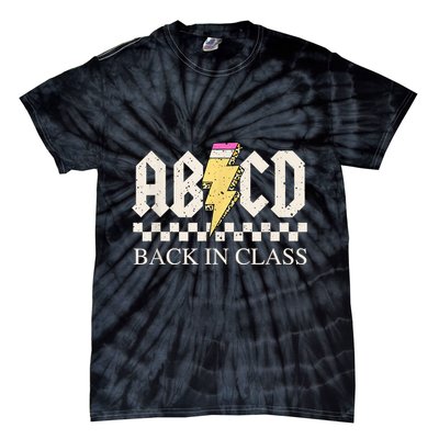 Teachers Rock Back To School ABCD Back In Class Tie-Dye T-Shirt
