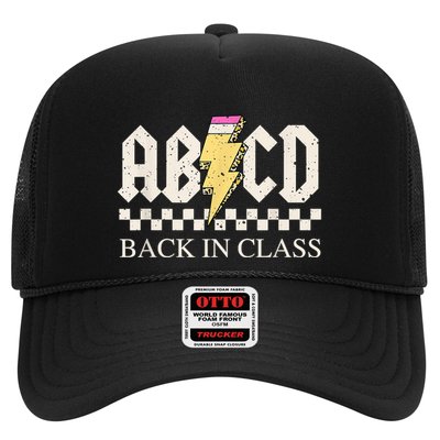 Teachers Rock Back To School ABCD Back In Class Trucker Hat