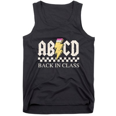 Teachers Rock Back To School ABCD Back In Class Tank Top