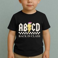 Teachers Rock Back To School ABCD Back In Class Toddler T-Shirt