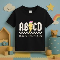 Teachers Rock Back To School ABCD Back In Class Toddler T-Shirt