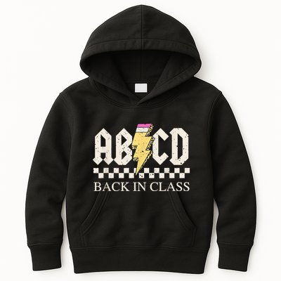 Teachers Rock Back To School ABCD Back In Class Kids Hoodie