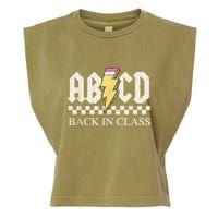 Teachers Rock Back To School ABCD Back In Class Garment-Dyed Women's Muscle Tee