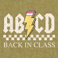 Teachers Rock Back To School ABCD Back In Class Garment-Dyed Women's Muscle Tee
