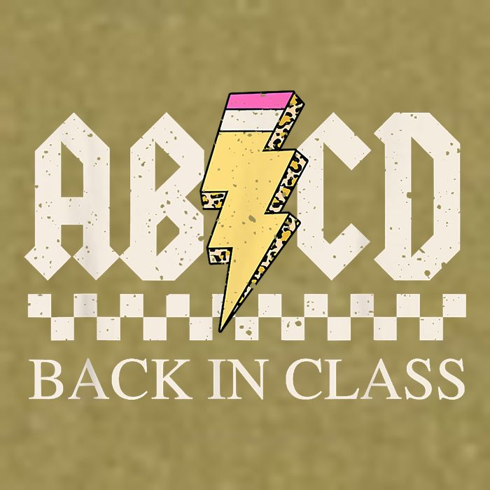 Teachers Rock Back To School ABCD Back In Class Garment-Dyed Women's Muscle Tee