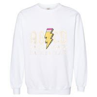 Teachers Rock Back To School ABCD Back In Class Garment-Dyed Sweatshirt