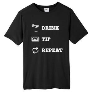 Tip Repeat Bartender Gift Tall Fusion ChromaSoft Performance T-Shirt