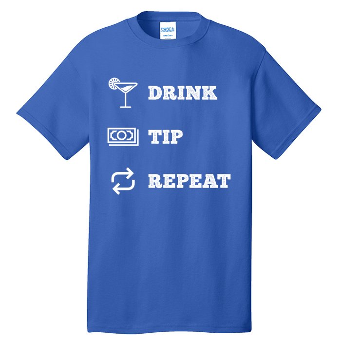 Tip Repeat Bartender Gift Tall T-Shirt