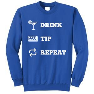 Tip Repeat Bartender Gift Tall Sweatshirt