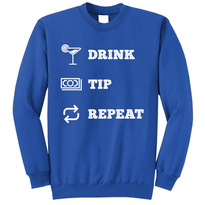 Tip Repeat Bartender Gift Tall Sweatshirt