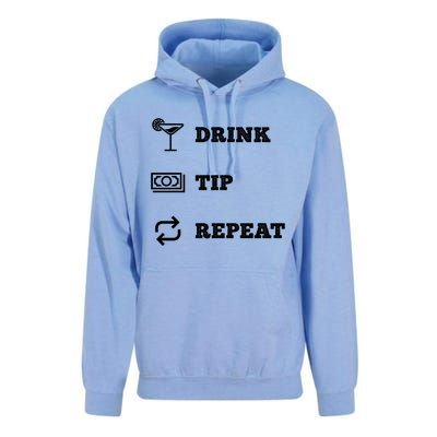 Tip Repeat Bartender Gift Unisex Surf Hoodie