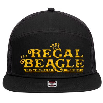 The Regal Beagle Funny Beagle 7 Panel Mesh Trucker Snapback Hat