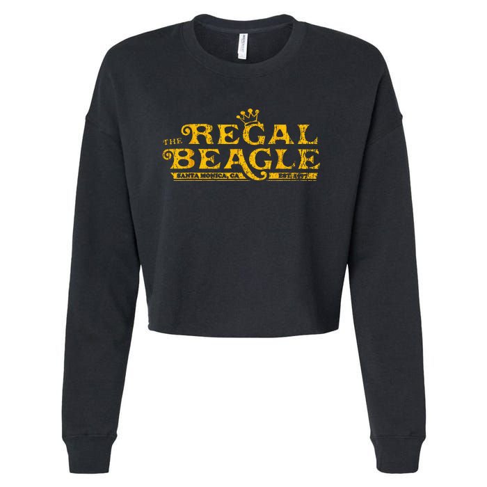 The Regal Beagle Funny Beagle Cropped Pullover Crew