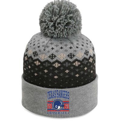 Texas Rangers Baseball Team Lover Supporter The Baniff Cuffed Pom Beanie