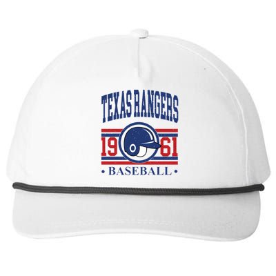 Texas Rangers Baseball Team Lover Supporter Snapback Five-Panel Rope Hat