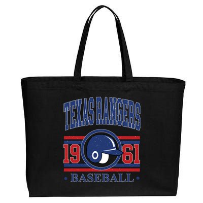 Texas Rangers Baseball Team Lover Supporter Cotton Canvas Jumbo Tote