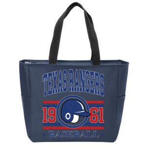 Texas Rangers Baseball Team Lover Supporter Zip Tote Bag