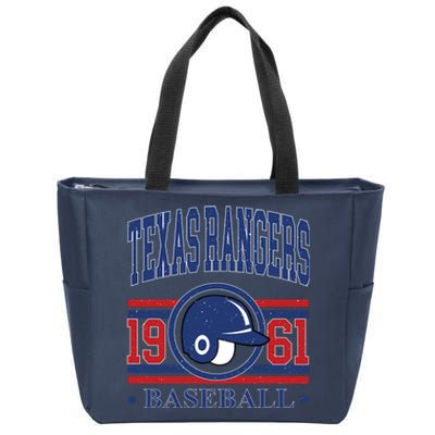 Texas Rangers Baseball Team Lover Supporter Zip Tote Bag