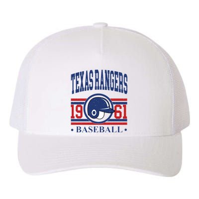 Texas Rangers Baseball Team Lover Supporter Yupoong Adult 5-Panel Trucker Hat