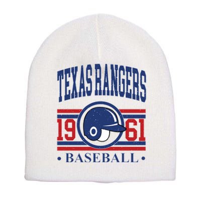 Texas Rangers Baseball Team Lover Supporter Short Acrylic Beanie