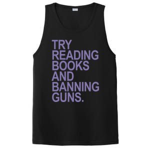 Try Reading Books And Banning Guns (Lavender) Gift PosiCharge Competitor Tank