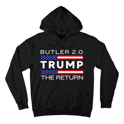 Trump Returns Butler Rally Fight Trump Elon Butler Rally 2.0 Hoodie