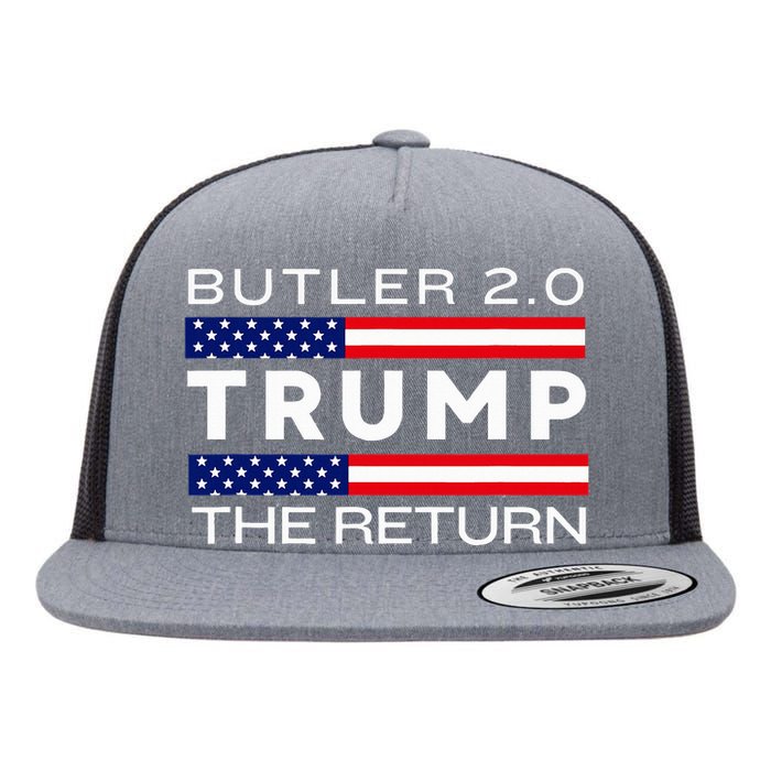 Trump Returns Butler Rally Fight Trump Elon Butler Rally 2.0 Flat Bill Trucker Hat