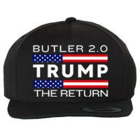 Trump Returns Butler Rally Fight Trump Elon Butler Rally 2.0 Wool Snapback Cap