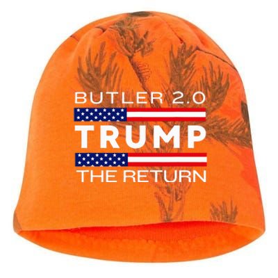 Trump Returns Butler Rally Fight Trump Elon Butler Rally 2.0 Kati - Camo Knit Beanie