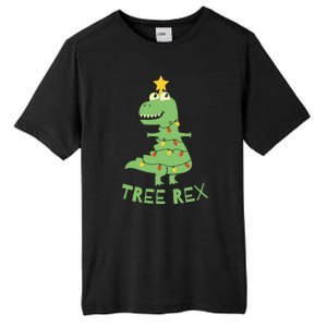 Tree Rex Christmas Tall Fusion ChromaSoft Performance T-Shirt