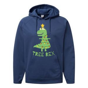 Tree Rex Christmas Performance Fleece Hoodie