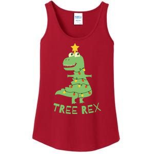 Tree Rex Christmas Ladies Essential Tank