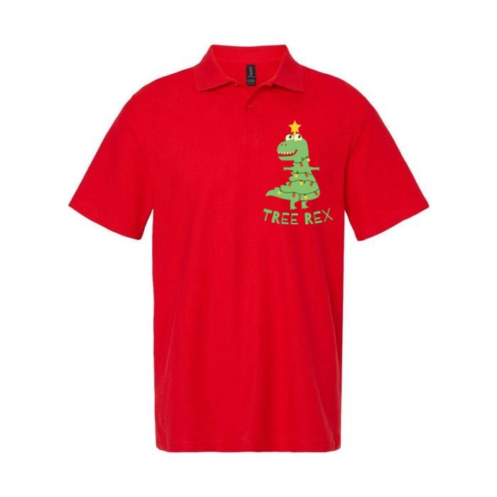 Tree Rex Christmas Softstyle Adult Sport Polo