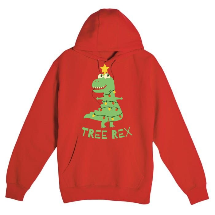 Tree Rex Christmas Premium Pullover Hoodie