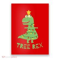 Tree Rex Christmas Poster