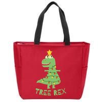 Tree Rex Christmas Zip Tote Bag