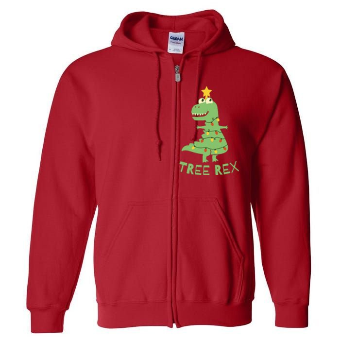 Tree Rex Christmas Full Zip Hoodie