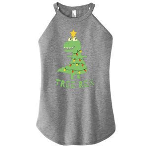 Tree Rex Christmas Women's Perfect Tri Rocker Tank