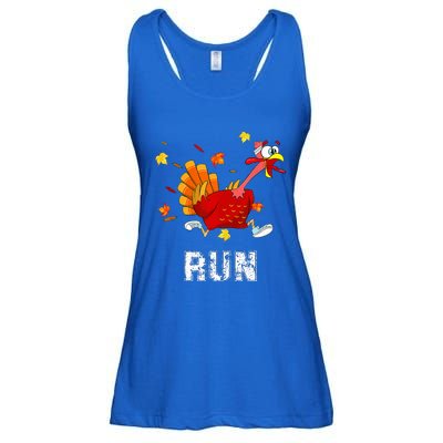 Turkey Run Costume Thanksgiving Running Turkey Trot Ladies Essential Flowy Tank