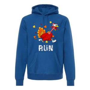 Turkey Run Costume Thanksgiving Running Turkey Trot Premium Hoodie