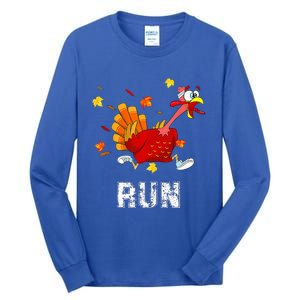 Turkey Run Costume Thanksgiving Running Turkey Trot Tall Long Sleeve T-Shirt