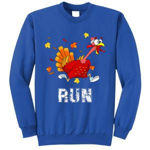 Turkey Run Costume Thanksgiving Running Turkey Trot Tall Sweatshirt