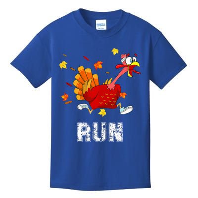 Turkey Run Costume Thanksgiving Running Turkey Trot Kids T-Shirt