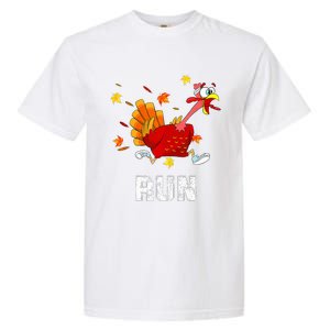 Turkey Run Costume Thanksgiving Running Turkey Trot Garment-Dyed Heavyweight T-Shirt